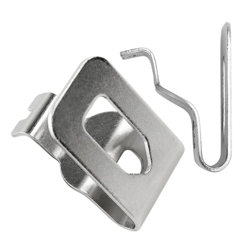 2 Pack Replacement Belt Clip Hook, Stainless Steel Belt Clip Drill Clip Hook Tool Hammer Drill Parts