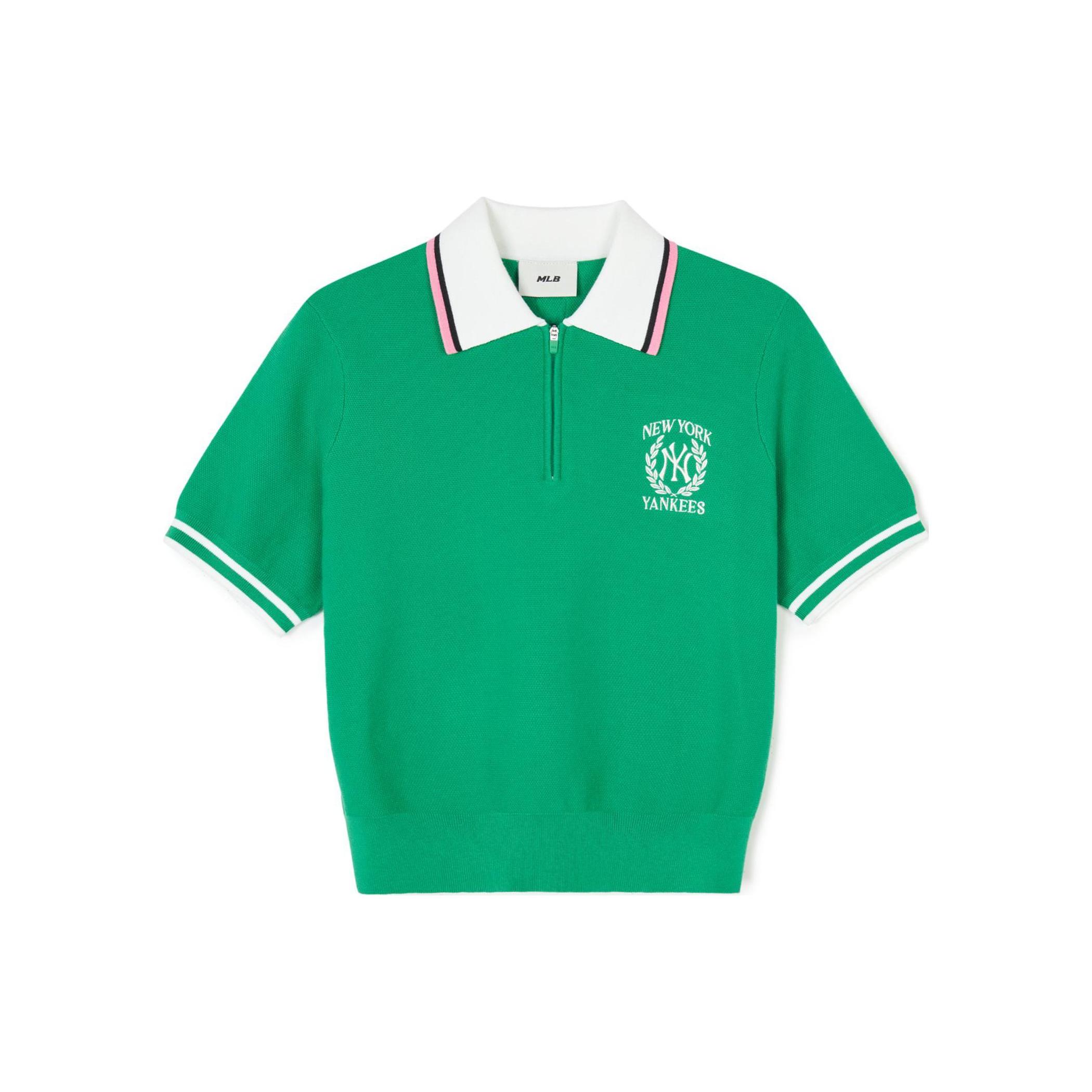 

New MLB College Style Series Polo Shirts Women s Green 3FKPV0543-50GNN XS