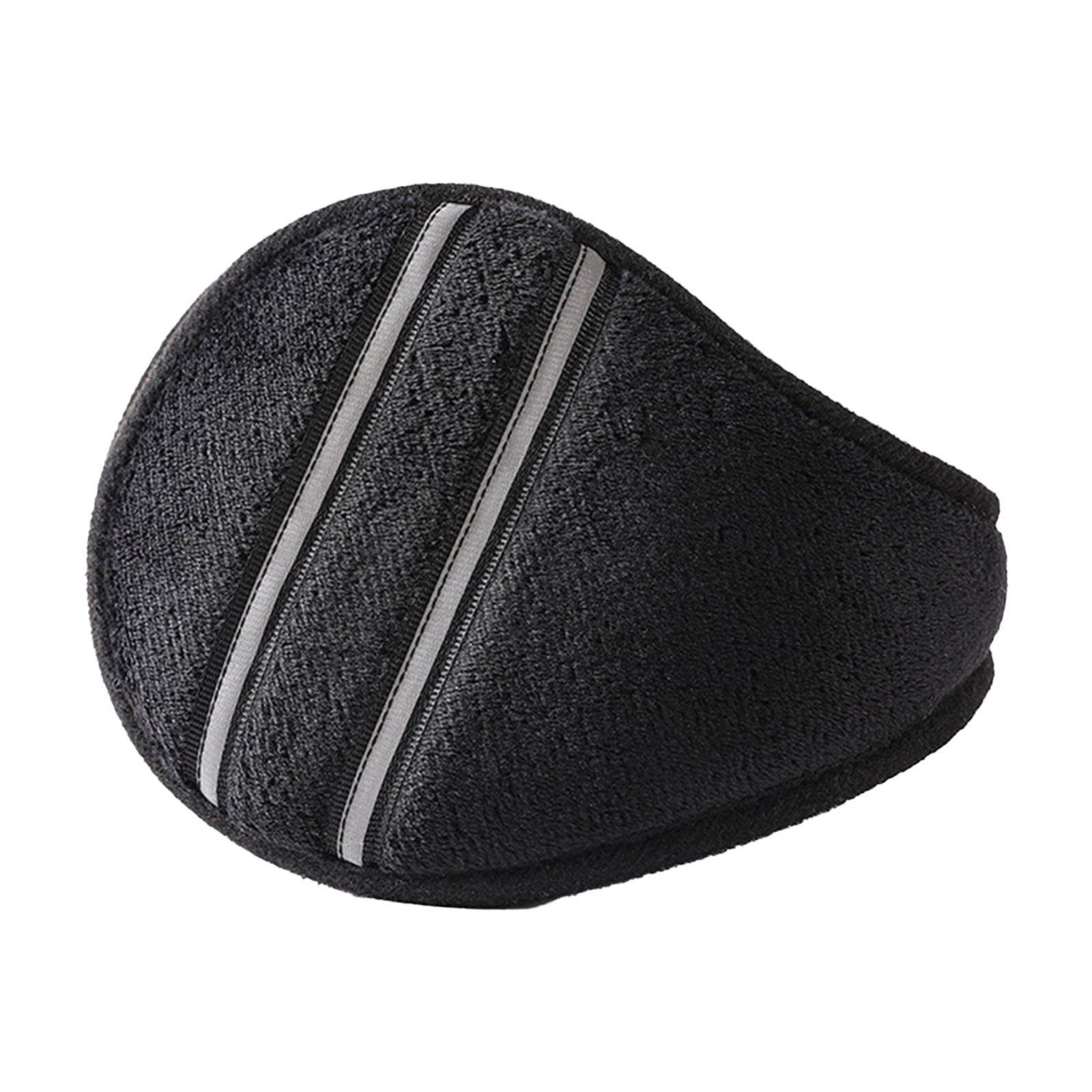 

Утолщенные плюшевые теплые наушники, зимние наушники и беруши для мужчин и женщин, однотонные студенческие утепленные наушники для ношения на спине One Size