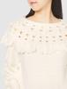 Selford Fringe Knit Pullover CWNT214089 OWHT F Women's