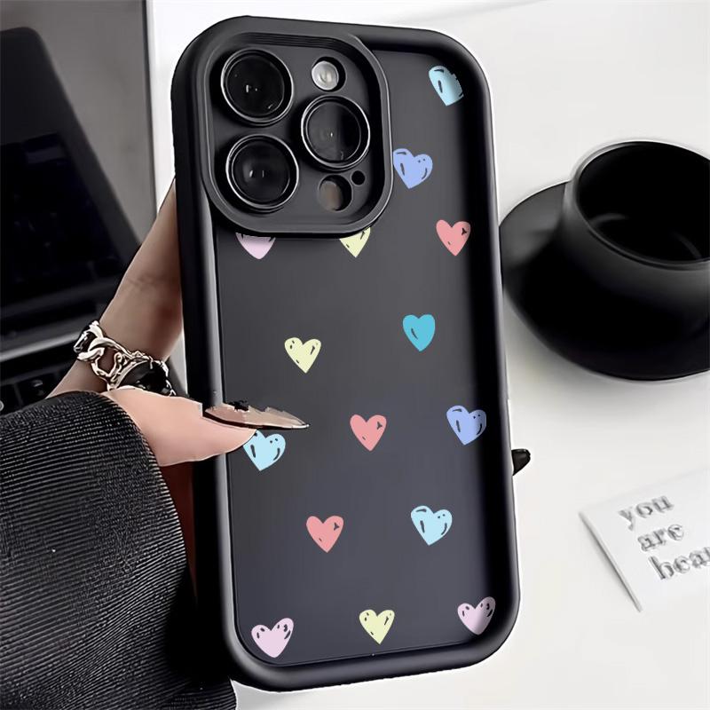 Case For Samsung S21 Ultra  A15 A35 A54 A55 S20 S22 S23 S24 S25 Plus and FE Cases Simple Love Heart Phone Cover
