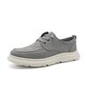 Comfortable and Soft Large Bottom Cloth Shoes: Spring and Summer Fabric Punching Breathable Men's Casual Shoes