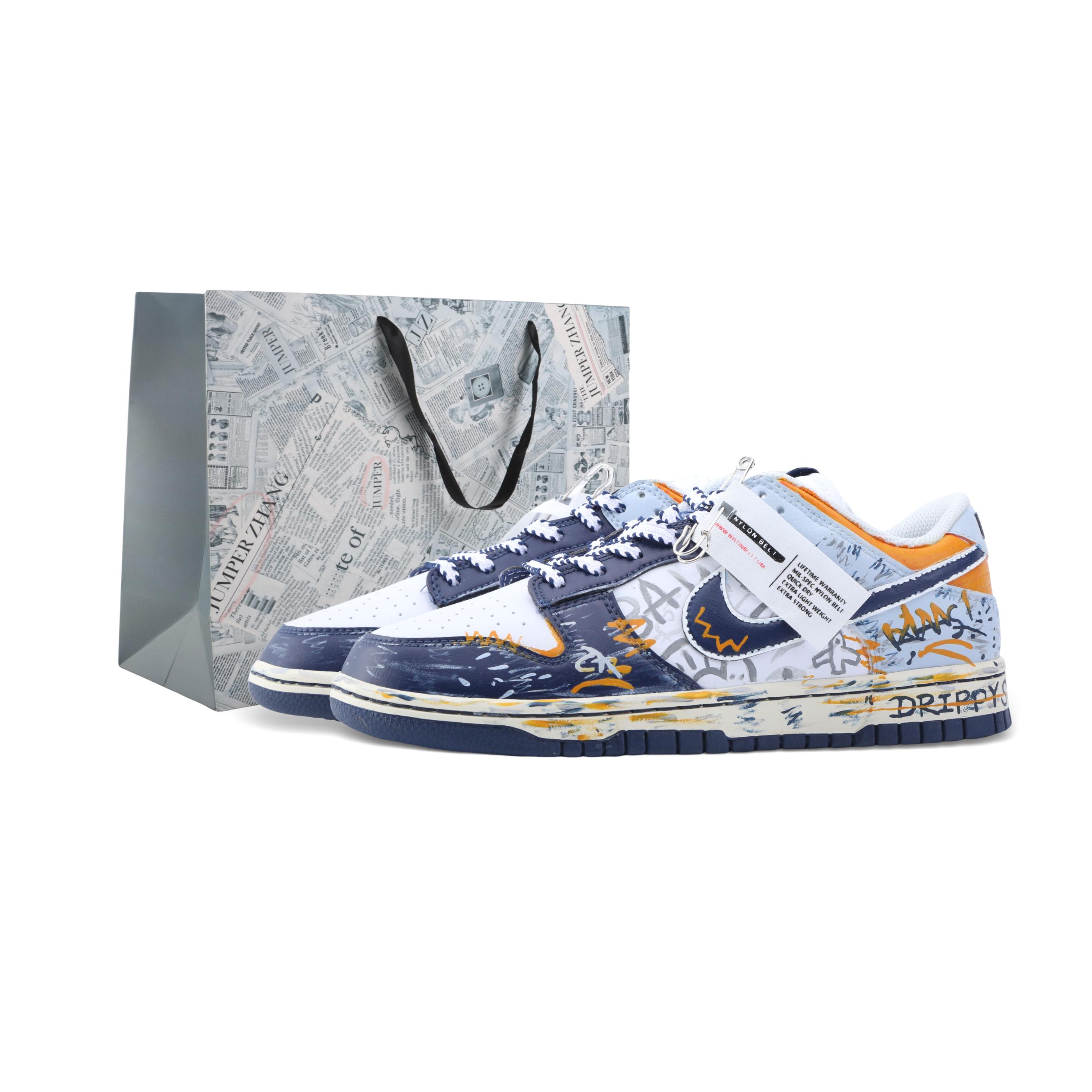 

Nike Dunk Drippy Intercity Flights Abrasion Resistant Abrasion Resistant Low top Skateboard Shoes Men s IM2222-101(Team889-) 42.5
