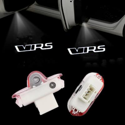 2PCS LED Car DoorProjector Logo Light Welcome Lamp For VRS Octavia A5 2006 2007 2008-2013 Auto Accessories Ghost Shadow