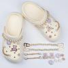 High-End DIY Shoe Accessories: Floral Shoe Buckles & Jewelry Set