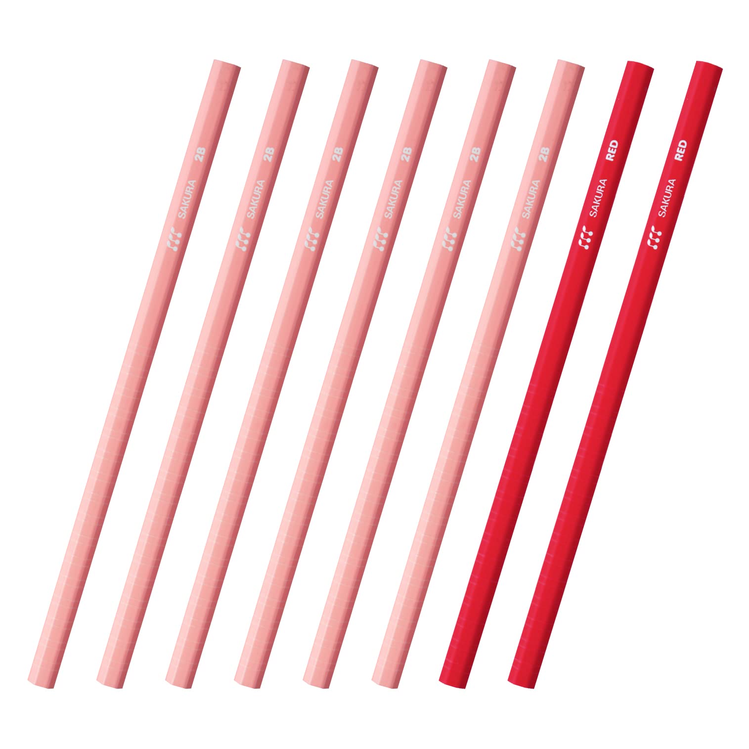 

Карандаш для рисования Sakura Crepas 2B Pink Red Pencil G6 Pencil 2B Red + #20