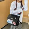 Simple Academic Style Girl Oblique Span Bag Student Large-capacity Messenger Bag Transparent Shoulder Bag