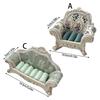 Portable Resin Accessories Showcase Decorative Stand Sofa Shape for Jewelry Display and Collectible Figurine Arrangement