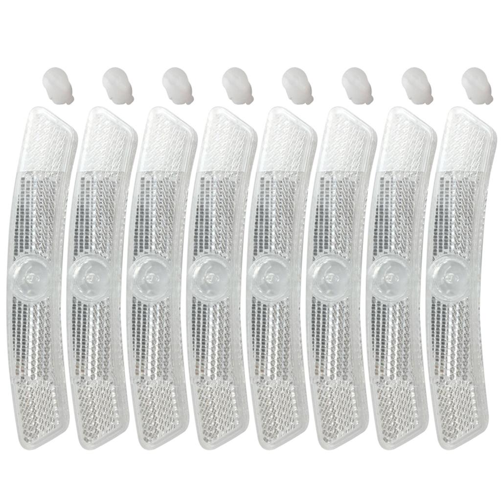 8Pcs Road Bike Wheel Spoke Reflectors Safety Warning Reflector Night Riding Warning Reflective Lights for Wheels