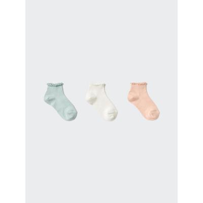 Girls Short Socks  Set Of 3 