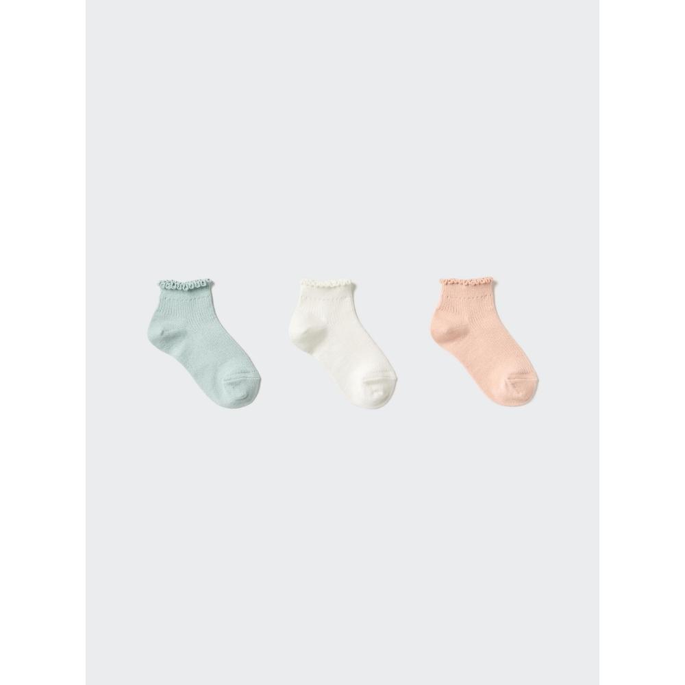 Uniqlo Girls Short Socks 3p  Frill 