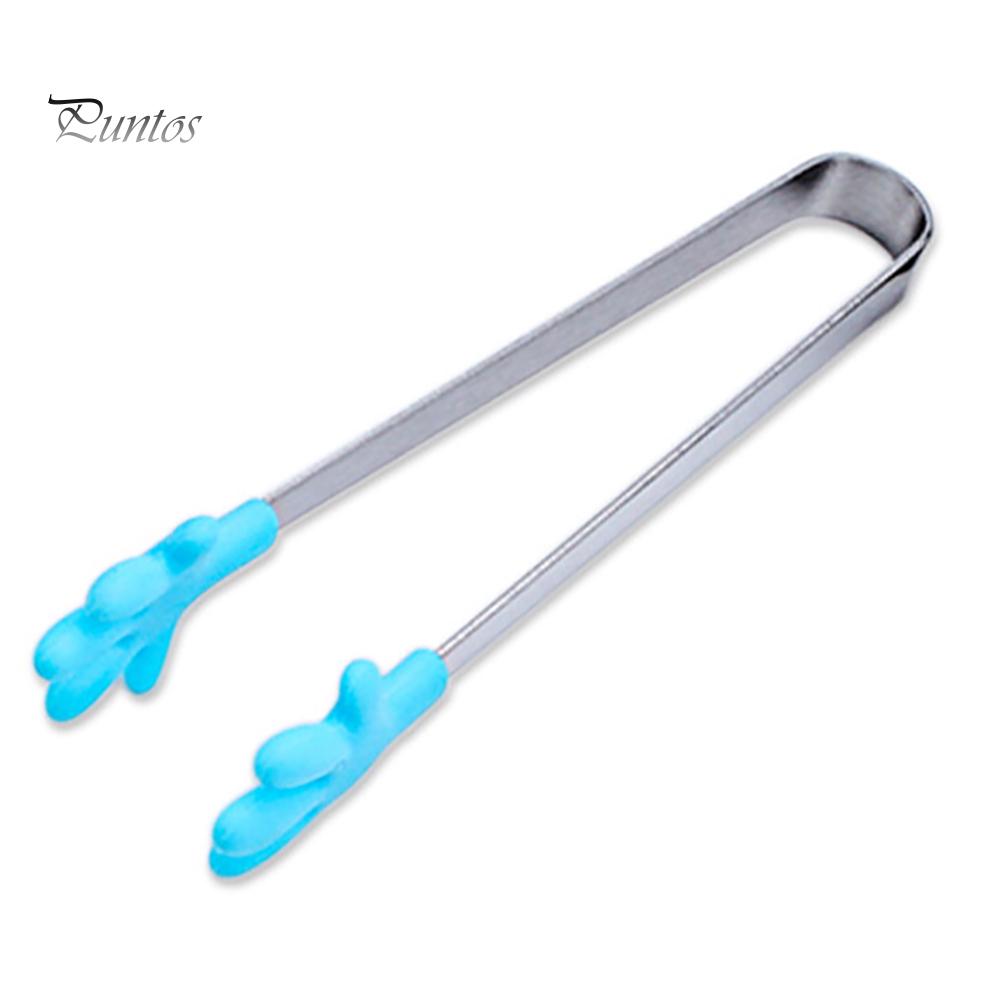 Puntos Küche Silikon Edelstahl kleine Palm Zucker Tong Lebensmittel Clip Klemme Home Tool