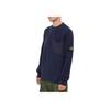STONE ISLAND Fw22 Solid Color Crew Neck Pullover Long Sleeve Sweatshirt Men Sweatshirt Dark-Blue 7715523D2-V0020