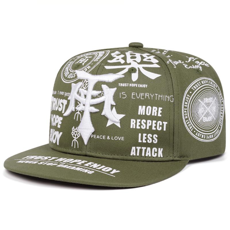2025 Fashion Personalized New Baseball Hat Le Dagger Graffiti Embroidery Street Hip Hop Hat Daily Sunshade Flat Edge Hat Unisex