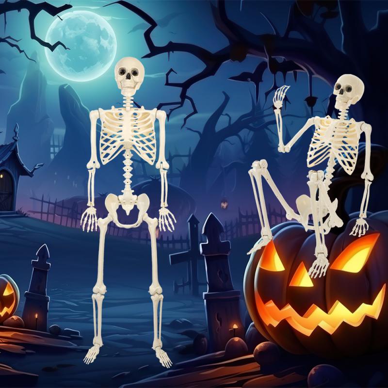 40cm Halloween Skull Skeleton,posable Skeleton,human Shape Bones,halloween Party Home Decorations,haunted House Horror Props