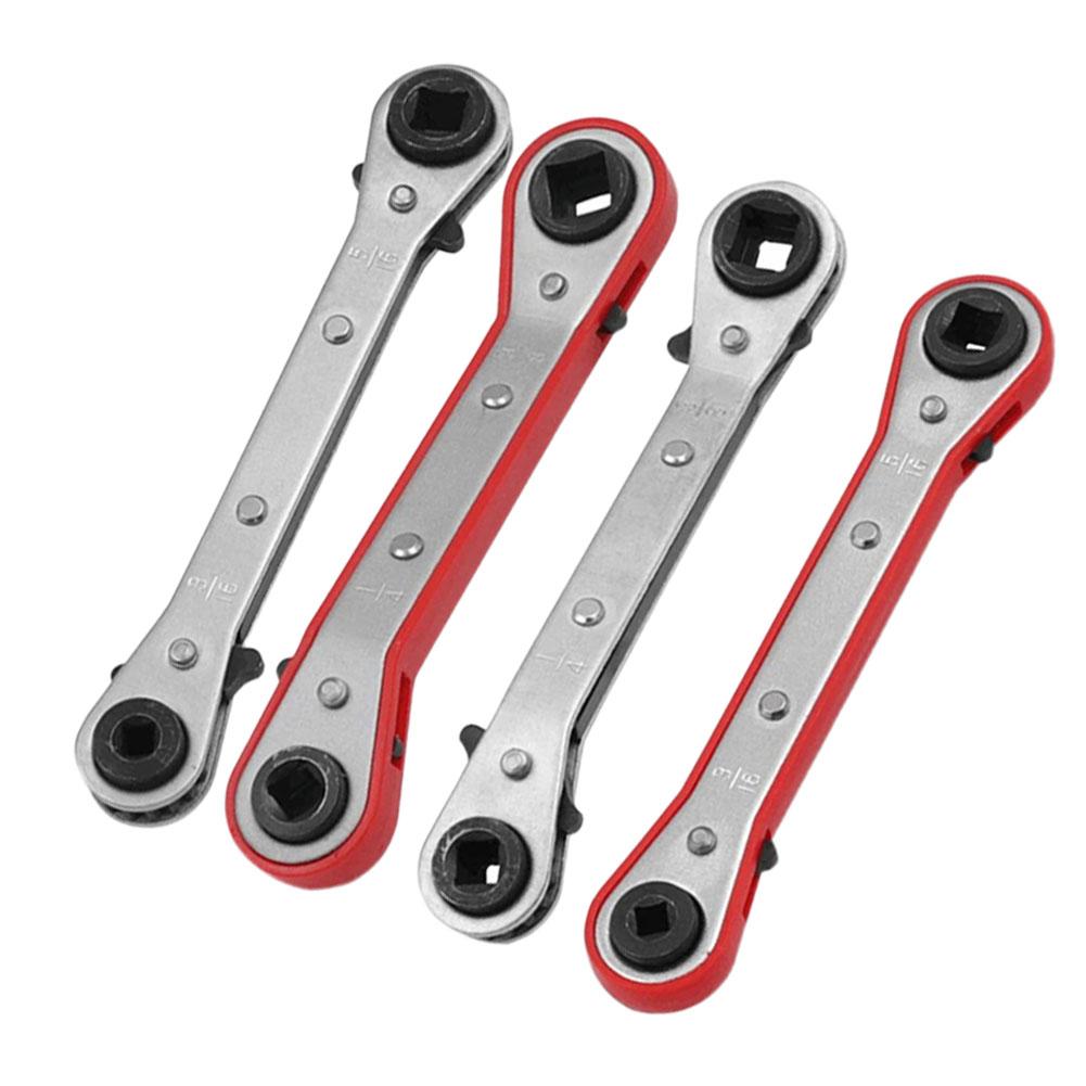 Ratchet Wrench 3/16\\\" 5/16\\\" Carbon Steel Double Headed Maintenance Wrench Ratchet Wrench Refrigeration Equipment New