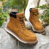 Fashion Classic Safety Boots  Casual Walking Comfortable Mens Work Boots Anti Smashing Anti Piercing Steel Toe Safety Shoes