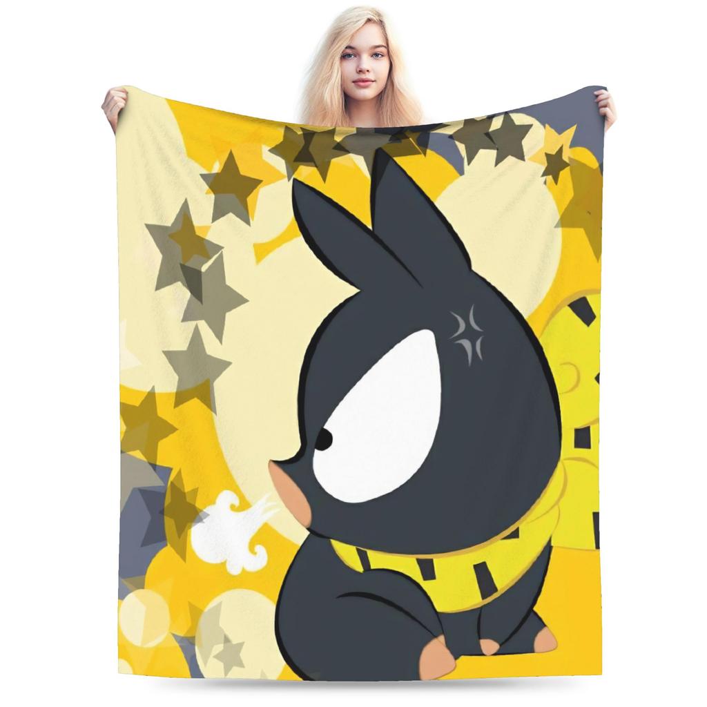 Ranma 1/2 Shampoo Manga Blankets  Wool Funny Warm Throw Blankets for Bedding Lounge  Winter