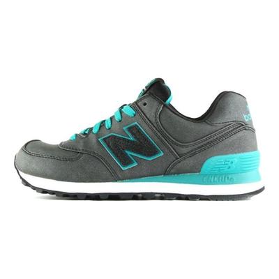574 Métaux Précieux - Sneaekrs Femme Noir Sarcelle Charbon WL574MBK