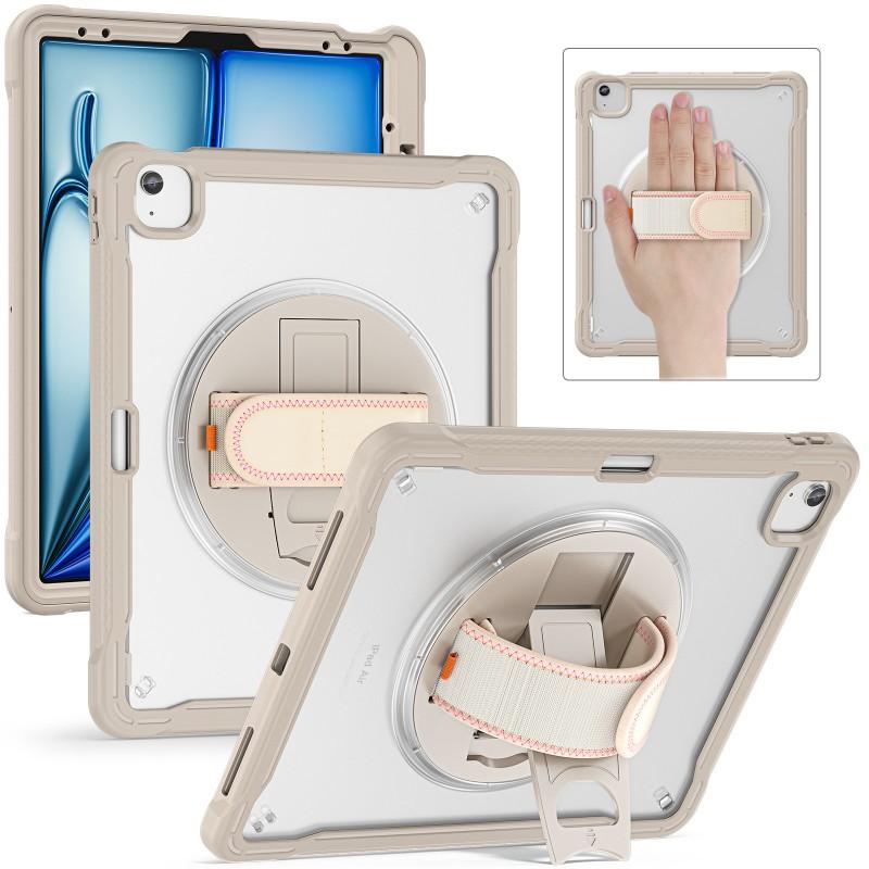 IPad Air 13 Hülle mit drehbarem Handgriffständer Stoßfest Vollabdeckung Pro 11 M4 Schlanke Matte Schutzhülle