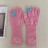 Soft Warm Knitted Winter Gloves Spring Full Finger Gloves  For Women