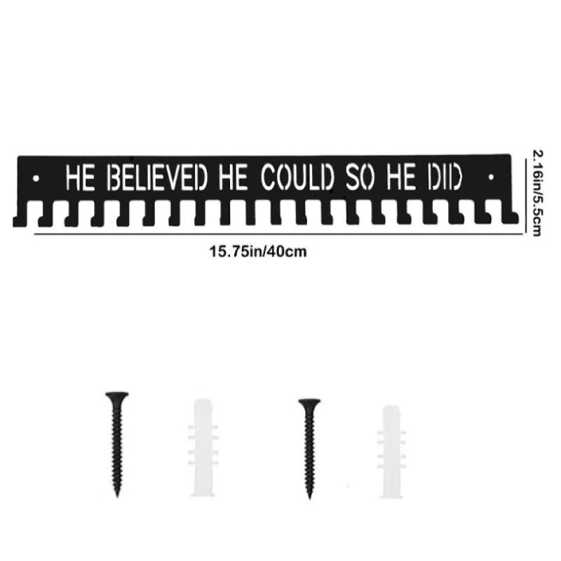 Kovový stojan na medaile Věšák na medaile Držák Organizér Nástěnný Velkokapacitní Držák na ocenění Pro Závody Fotbal Sport Karate