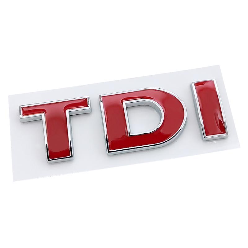 

3D ABS черный логотип TDI эмблема багажник автомобиля значок наклейка для Passat Jetta Touareg Tiguan Touran Golf 4 5 6 Caddy TDI наклейка аксессуары 8#