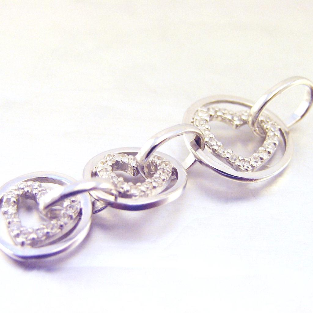 Les Trésors De Lily [F0340] - Silver Pendant 'Love Choreography'