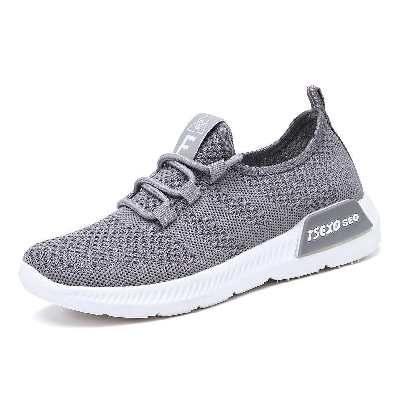 Shoes women's spring new ins shoes flat-soled lightweight sports shoes women's fly-woven running shoes