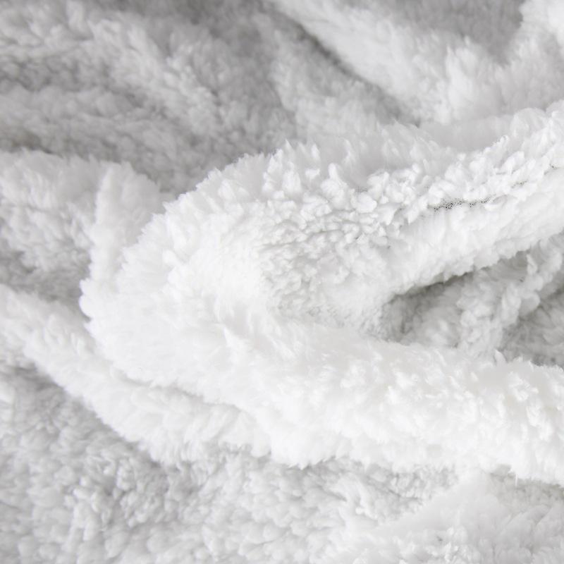 Lambswool Double-Layer Solid Color Flannel Sofa Blanket