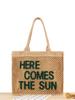 Elegant Embroidered Letter Large Capacity Women's Tote – Versatile and Casual for Daily Commutes