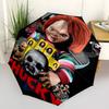 Chucky Fashionable Automatic Opening/Closing Folding Umbrella. Portable and Foldable, Ideal for Gift, Travel, and Daily Use.