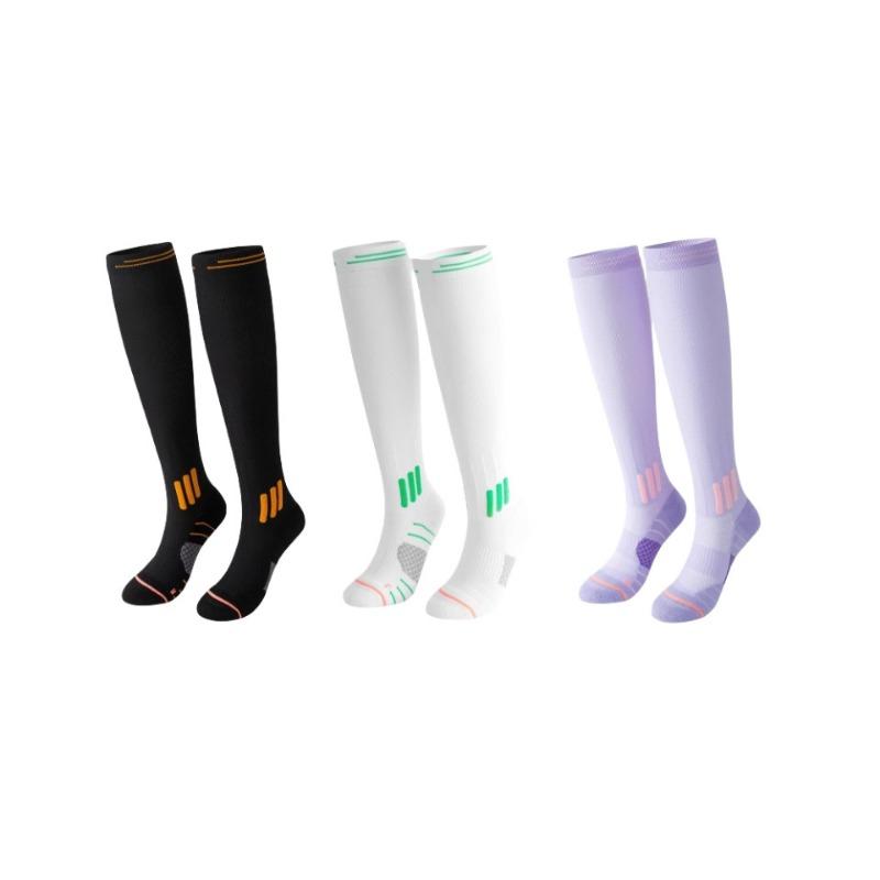 Jump Rope, Sports Pressure, Women's Long Calf Professional Muscle Compression Socks, Running Long Socks, Yoga Slimming Leg Socks