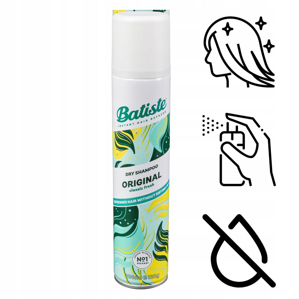 Batiste Original Dry Shampoo, Classic Freshness, Unisex 200