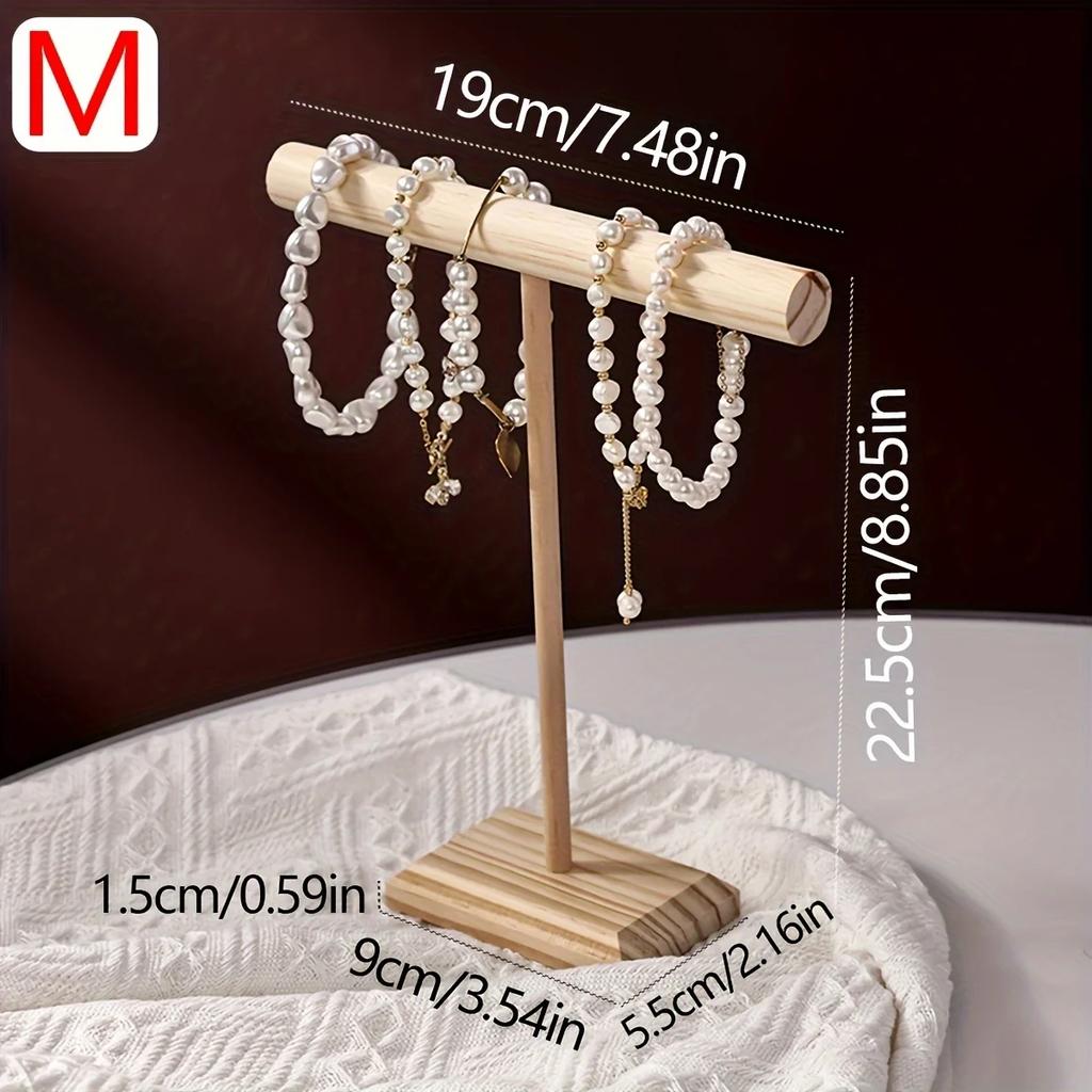 Multipurpose Jewelry Display Stand, Wooden Accessory Organizer for Watches, Ideal for Hair Ties, Headbands, Keychains