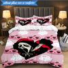 Horror Movie Characters 3pcs K-pop music group Bedding set,Ideal for Bedroom, Dormitory,Including Duvet Cover And 2pcs Pillowcases,Fan gifts