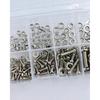320pcs Premium Stainless Steel Screw and Nut Assortment Kit - Corrosion-Resistant, Snap-in Nuts, M2 To M5 Sizes - Ideal for DIY