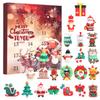 Santa Claus Christmas Advent Calendar Pvc 3d Iconic Figures For Holiday Party Decor And Gifts