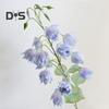 Flower 1 Branch Faux Silk Realistic Fresh Keeping Weather Resistant Flower Arrangement Fake Campanula Flower