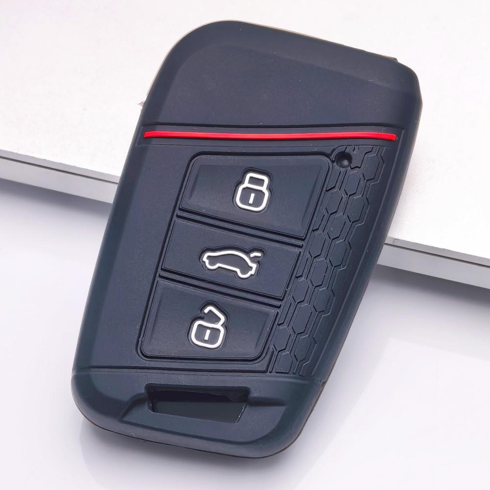 Key Fob Cover for Volkswagen Tiguan Passat Golf A7 Octavia A5 MK2 Atlas Teramont B8 Magotan Anti-Scratch Guard Shockproof Protection