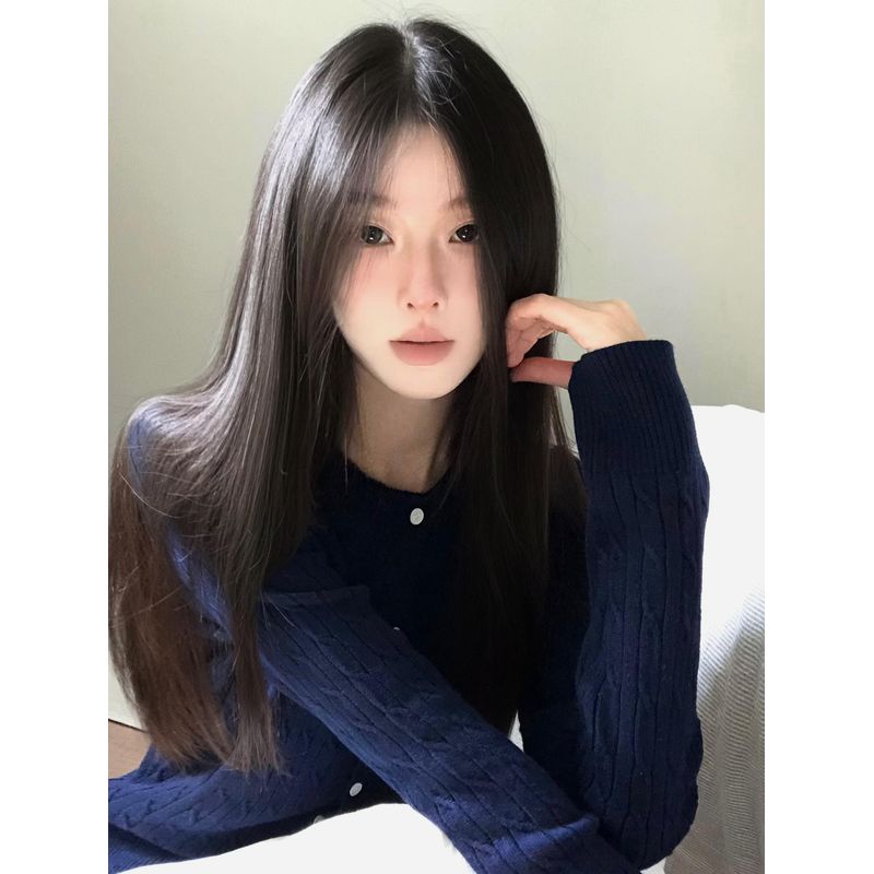 

Кардиган в корейском стиле с косами, ретро, короткая верхняя одежда для ранней осени, новинка 2024 года, весна и осень, маленький свитер, верхняя одежда для женщин