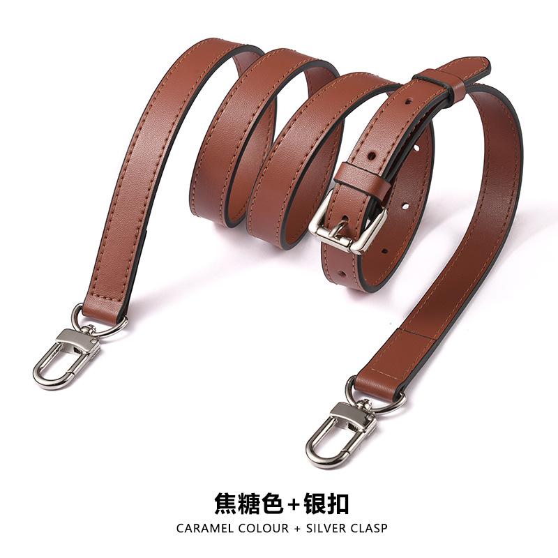 New Plain‑Textured Leather Wide Bag Strap Adjustable Replacement Shoulder Crossbody Belt Detachable Single Purchase Handbag Accessory