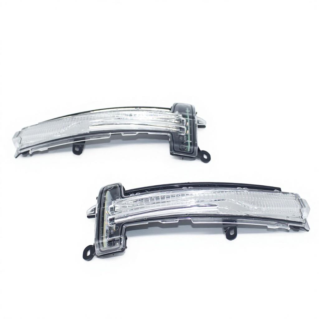 Car Rearview Mirror Turn Signal Light Silver/Black for XC60 2014-2017 Left side