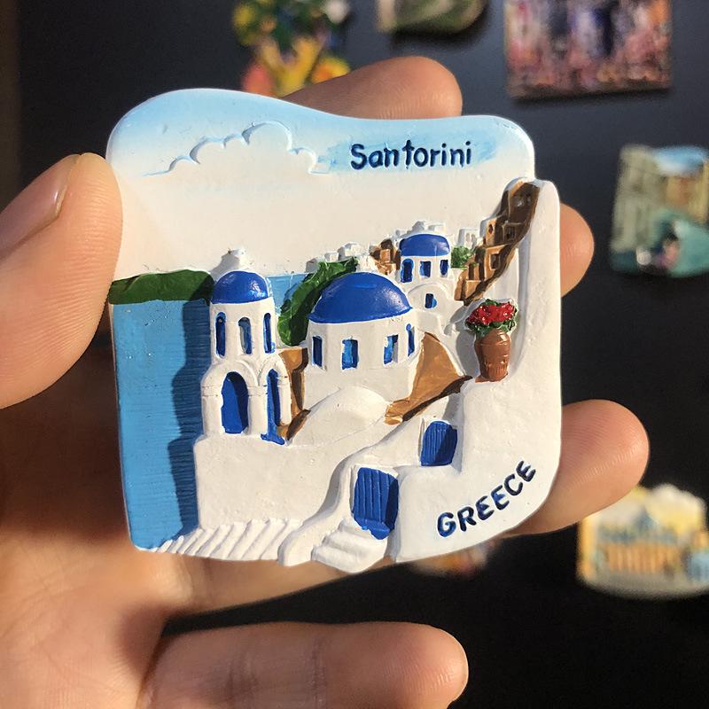 3D City Travel Souvenir Magnets: European and Global Regions