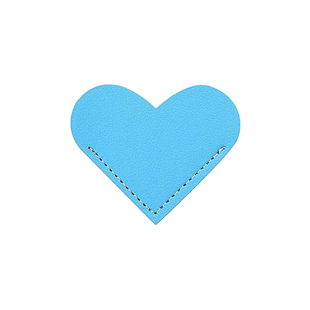 Leather Heart Bookmark Corner Leather Reading Dividers Love Book Page Folder