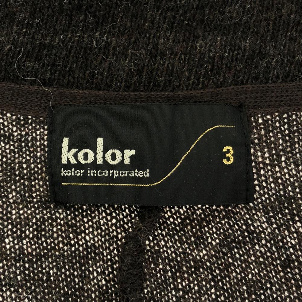 Kolor Made In Japan Knit Tailored Jacket 3 Brown Cardigan Men's Used