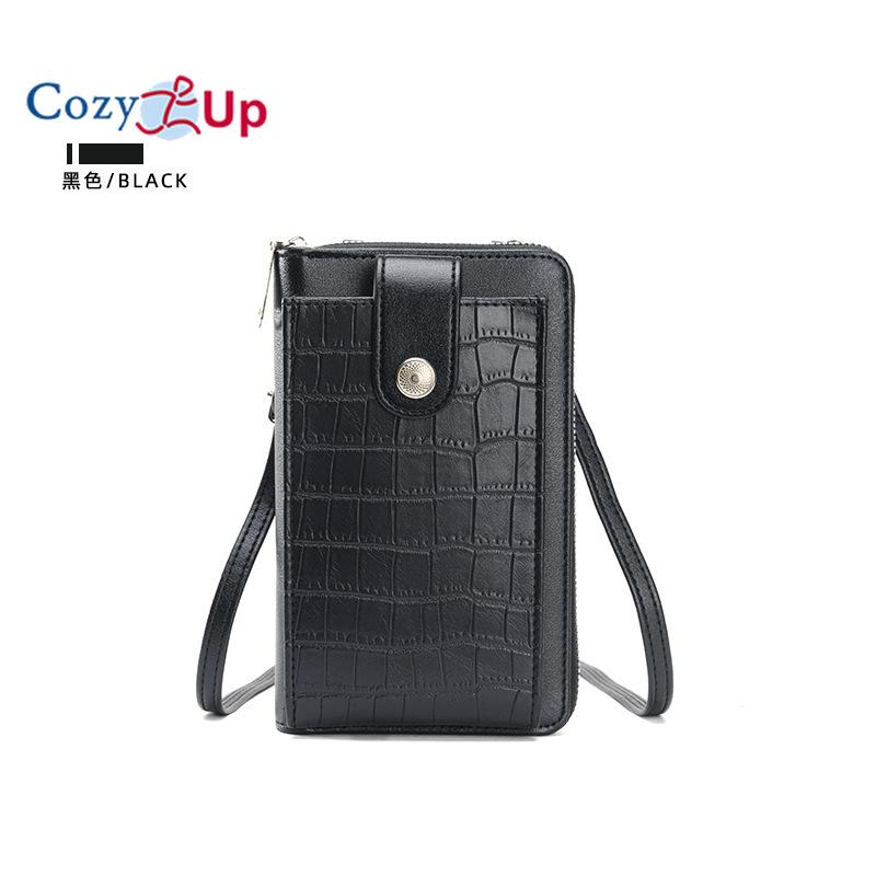 Cozy Up Damen Schultertasche Vertikal Modisch und Minimalistisch Handytasche Multifunktionale Geldbörse