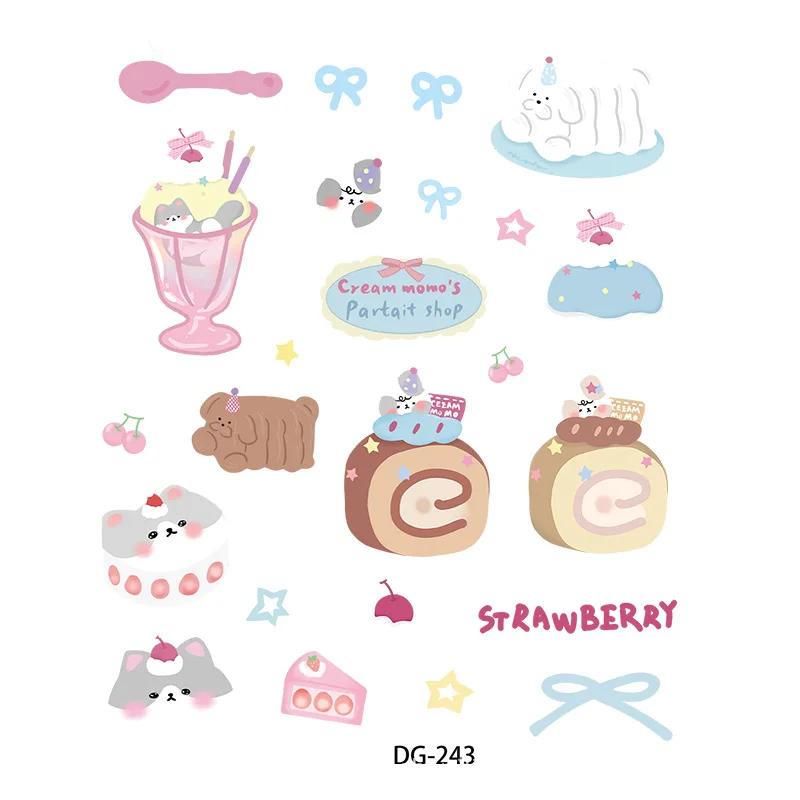INS Style 3D Epoxy Cartoon Stickers - Self-adhesive Relief Decals for Phone/Laptop/Tablet DIY Decoration