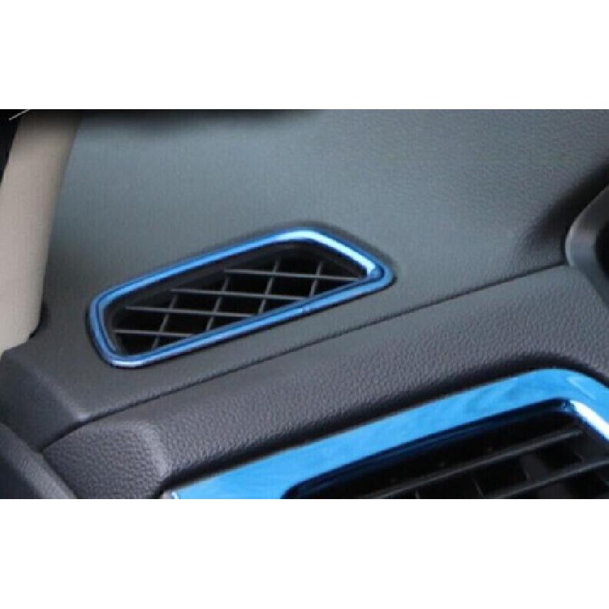 For Honda CR-V EX LX 2012-2016 Blue Steel Dash L&R AC Air Outlet Vent Trim 2Pcs