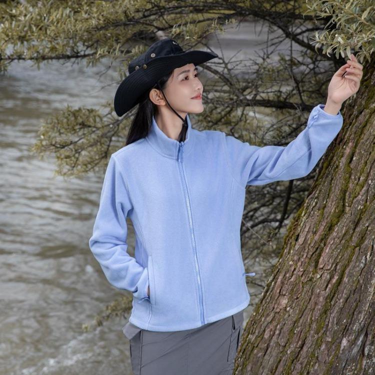 

Women s Sports Outdoor Double-sided Fleece Hoodie Jacket Thick Fleece Jacket XXXXL синій